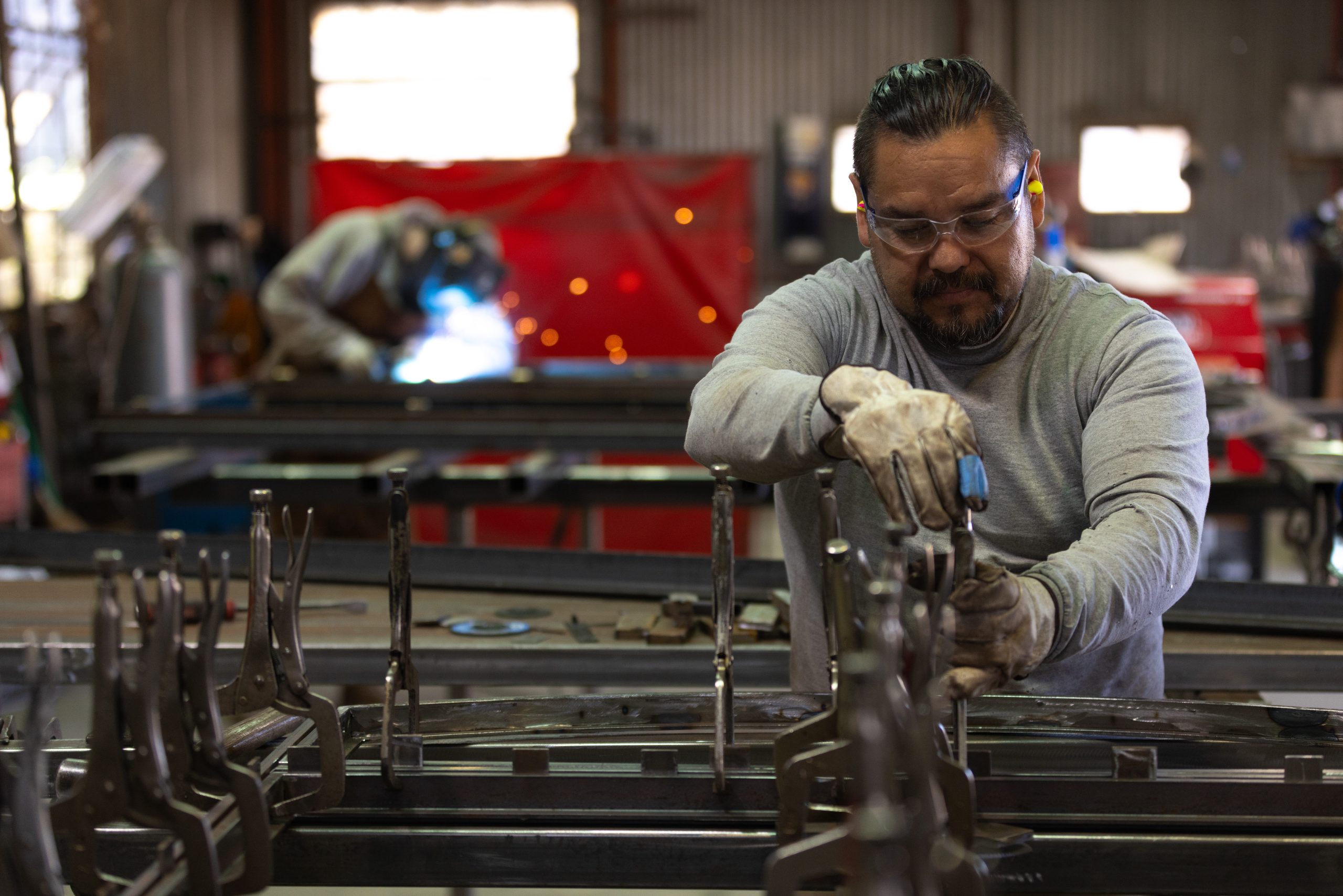 Fabrication of luxury windows and doors at Riviera Bronze mfg